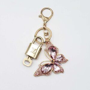 Authentic Louis Vuitton Lock & Key with unbranded Bagcharm, Keycharm 012126